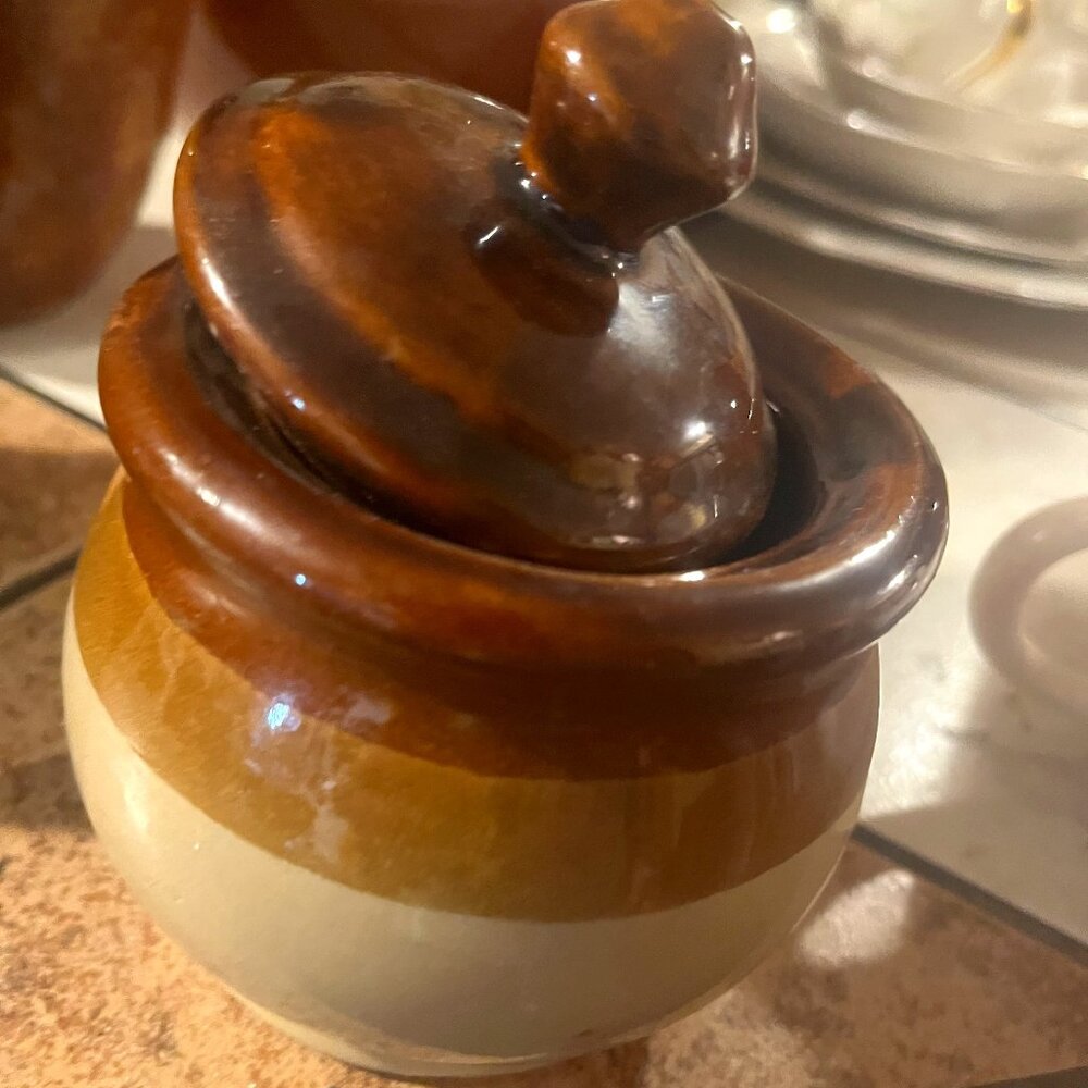 Vintage 3 tone Brown Stoneware